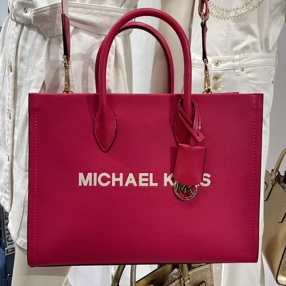 Michael Kors Mirella Medium East West Pebbled Leather Tote Shopper Bag MK EW
NWT - Picture 12 of 16